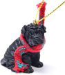 Shar Pei Tiny One Christmas Ornament Black