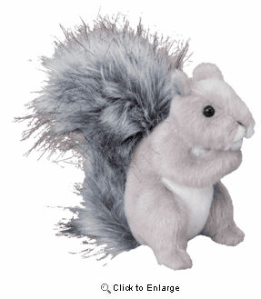 "Shasta"  Gray Squirrel 6" Plush by Douglas Toy