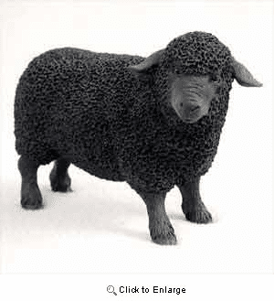 Sheep Figurine Black