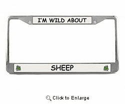 Sheep License Plate Frame