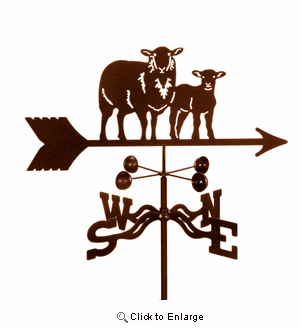 Sheep Weathervane with Lamb