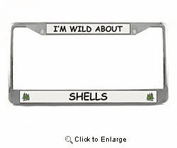 Shell License Plate Frame