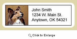 Shetland Sheepdog Address Labels
