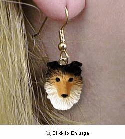 Shetland Sheepdog Authentic Earrings
