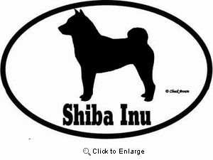 Shiba Inu Bumper Sticker Euro