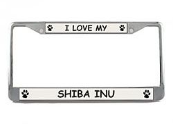 Shiba Inu License Plate Frame