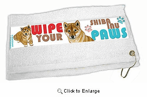Shiba Inu Paw Wipe Towel