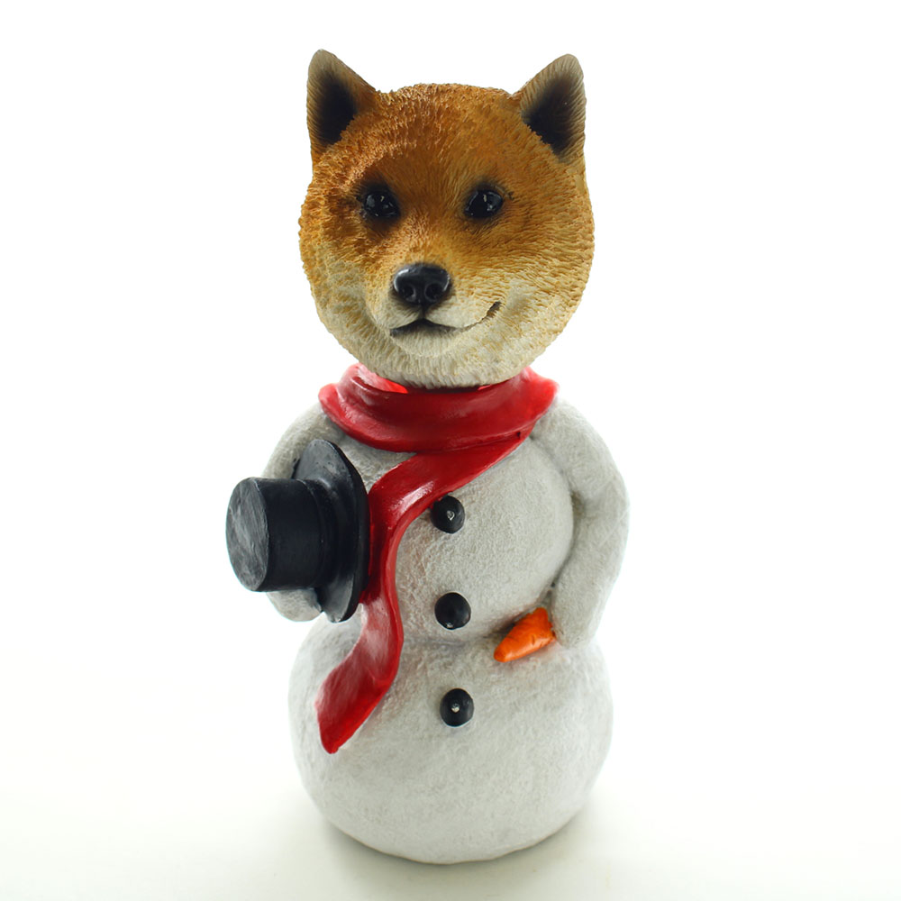 Shiba Inu Snowman Christmas Decoration