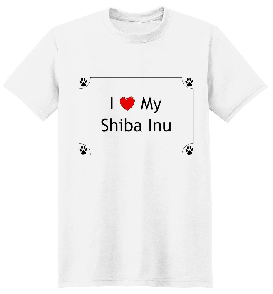 Shiba Inu T-Shirt - I love my