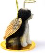 Shih Tzu Angel Ornament Black-White Sport Cut