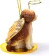 Shih Tzu Angel Ornament Tan Sport Cut