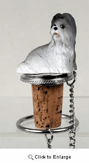 Shih Tzu Bottle Stopper (Gray)