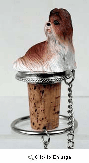 Shih Tzu Bottle Stopper (Tan)
