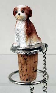 Shih Tzu Bottle Stopper (Tan Sport cut)