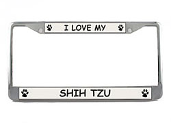 Shih Tzu License Plate Frame