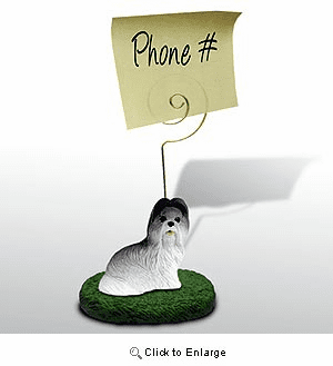 Shih Tzu Note Holder (Gray)