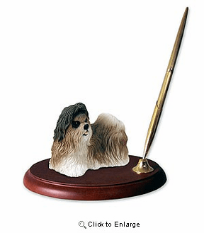 Shih Tzu Pen Holder (Tan)