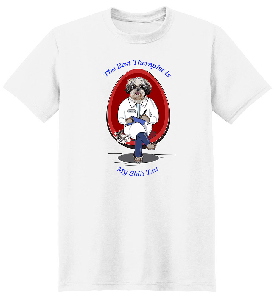 Shih Tzu T Shirt Best Therapist