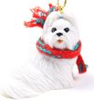 Shih Tzu Tiny One Christmas Ornament White