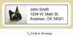 Siamese Cat Address Labels