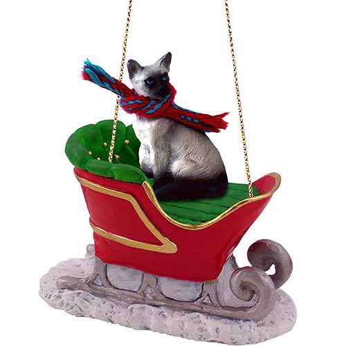 Addorable Siamese Cat Christmas Ornaments, Stockings & Decorations