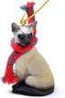 Siamese Cat Tiny One Christmas Ornament