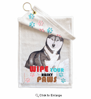 Siberian Husky Paw Wipe Towel