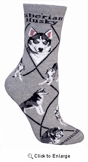 Siberian Husky Socks