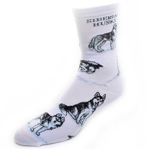 Siberian Husky Socks Poses 2