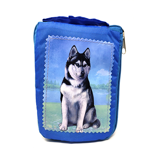 Siberian Husky Tote Bag - Foldable to Pouch