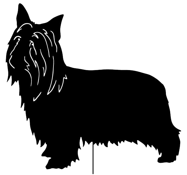 Silky Terrier Garden Stake