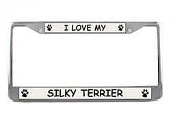 Silky Terrier License Plate Frame