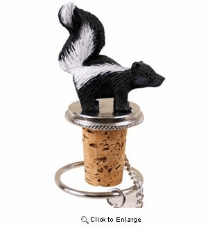 Skunk Bottle Stopper