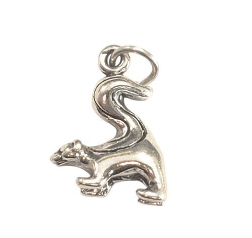 Skunk Sterling Silver Charm