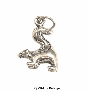 Skunk Sterling Silver Charm