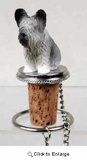 Skye Terrier Bottle Stopper