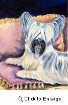Skye Terrier Garden Flag
