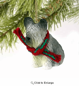 Skye Terrier Tiny One Christmas Ornament