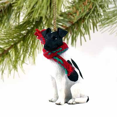 Smooth Fox Terrier Tiny One Christmas Ornament Black-White