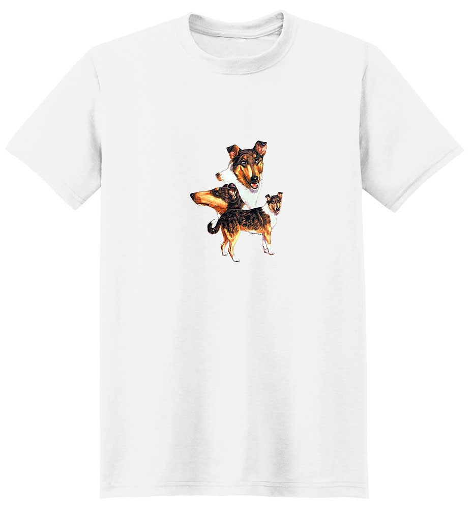 Smooth Hair Collie T-Shirt - Collage