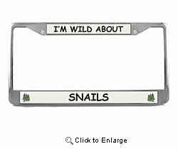 Snail License Plate Frame