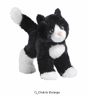 "Snippy"  Black & White Cat 8" By Douglas Toy