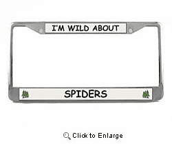 Spider License Plate Frame