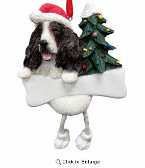Springer Spaniel Christmas Tree Ornament - Personalize