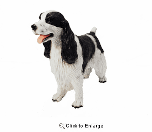 Springer Spaniel Figurine B/W