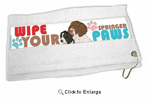 Springer Spaniel Paw Wipe Towel