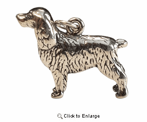Springer Spaniel Sterling Silver Charm
