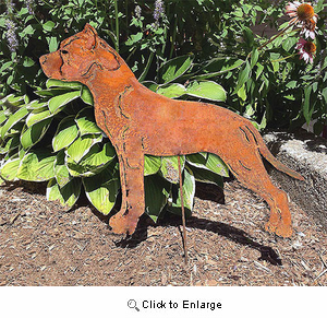 Staffordshire Bull Terrier Garden Stake