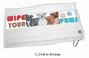 Staffordshire Bull Terrier Paw Wipe Towel