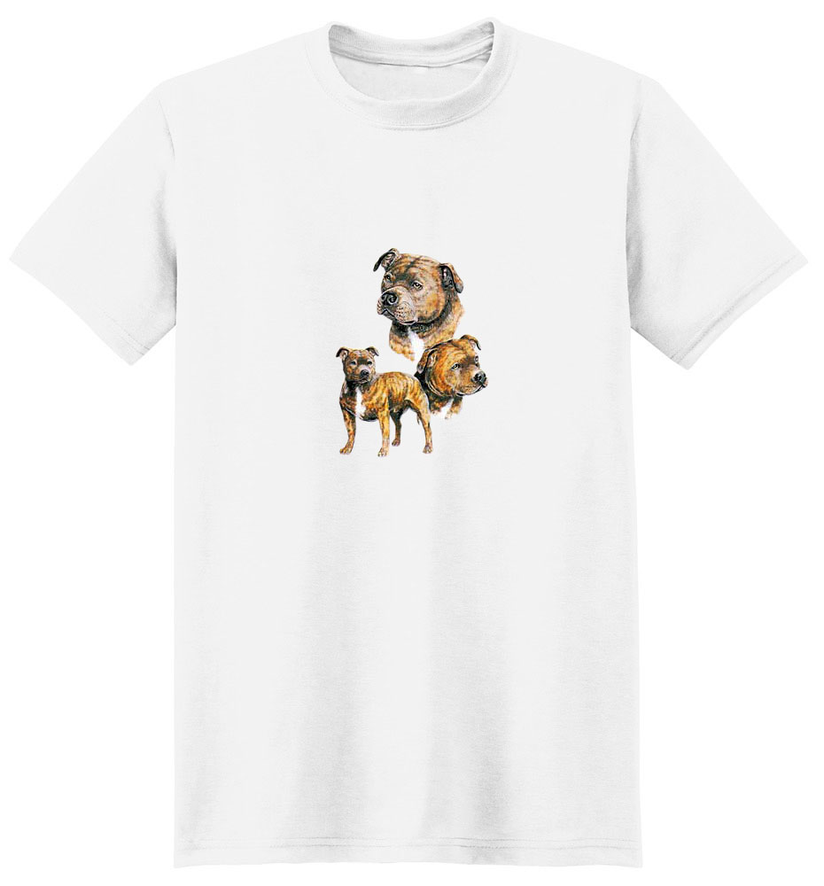 Staffordshire Bull Terrier T-Shirt - Best Friends